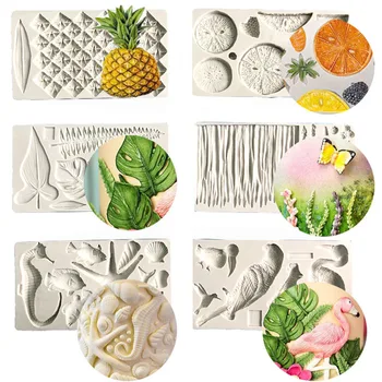 

Flamingo Silicone Mold Turtle Leaf Leaves Plant Fondant Mould Cake Decorating Tools Chocolate Gumpaste Sugarcraft Kitchen tools