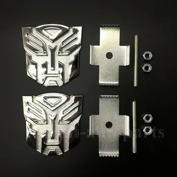 

2x Metal Transformers Autobot Deception Car Grille Emblem Badge Decal Sticker