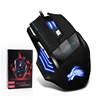 Professionnel 7 boutons réglable USB câble LED optique Gamer souris 5500DPI filaire souris de jeu pour ordinateur portable PC souris noir ► Photo 1/6