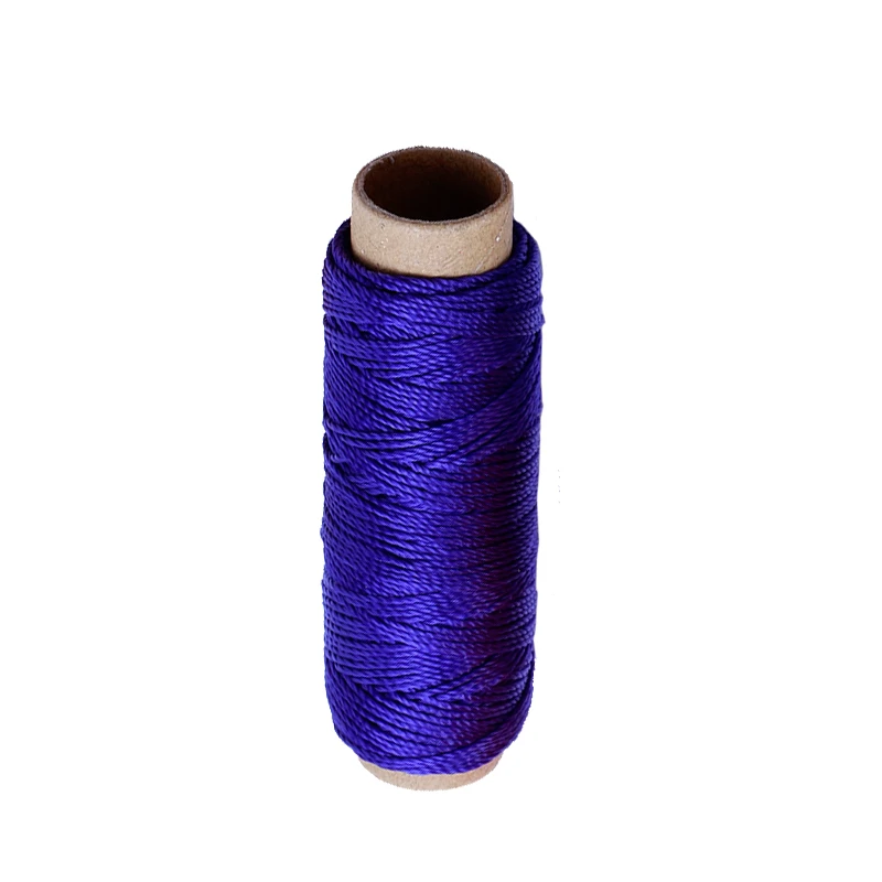 Blue LMDZ 1 шт. 250D высокопрочный полиэстер швейная нить шелковая легкая швейная нить холст кожаный диван ковбойская нить 50 м - Цвет: Blue