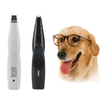 

USB Rechargeable Professional Pet Hair Trimmer For Dogs Cats Pet Hair Clipper Grooming Kit dog trimming scissors electric Tool,.