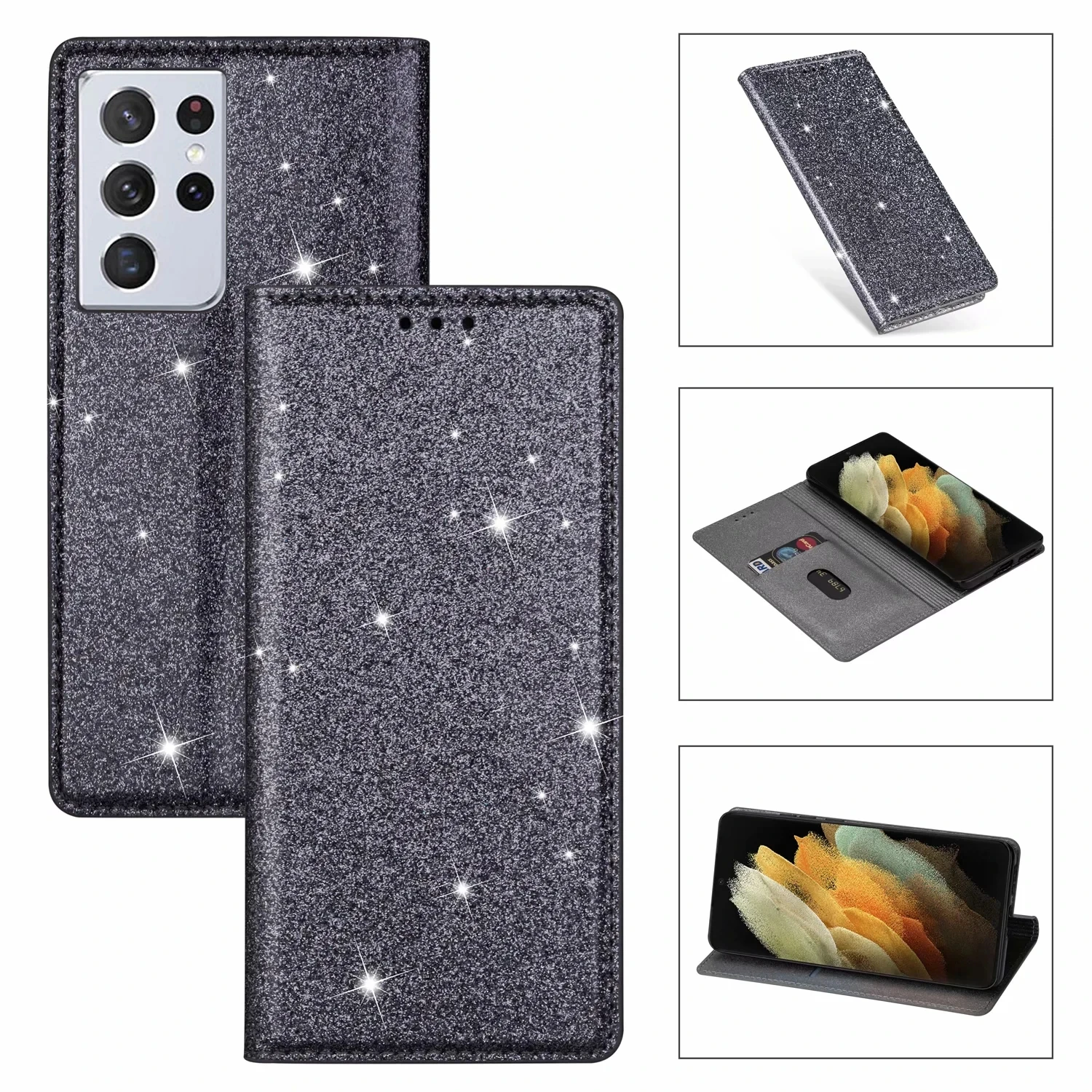 Glitter Bling Case voor Samsung Galaxy A12 A10 A31 A32 A40 A41 A42 A50 A51 A52 A70 A71 A20E a21S A6 A7 A8 J3 J4 J5 J6 J7_voghion.com