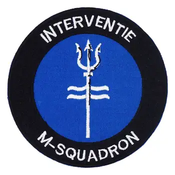 

INTERVENTIE M-SQUADRON Embroidered Applique Sewing Label punk biker Patches Clothes Stickers Apparel Accessories Badge