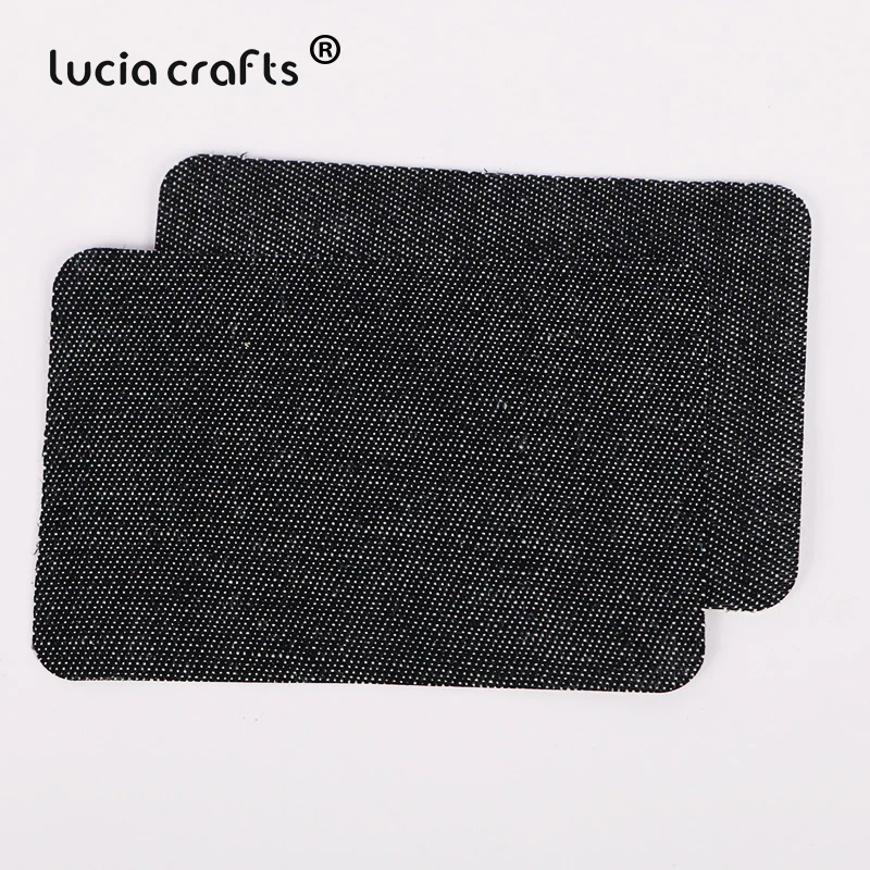 S15 1pair 5x7.5cm 1 пара/5 пар в упаковке с помощью утюга из денима с заплатками на локтях Ремонт джинсы штаны до колена, аппликация, наклейка для самостоятельного пошива одежды аксессуары 82007458 - Цвет: S15 1pair 5x7.5cm