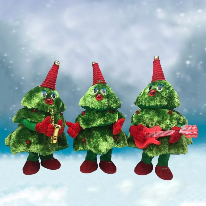 

Christmas Santa Claus Musical Singing Dancing Moving Glowing Electric Toy L4MC