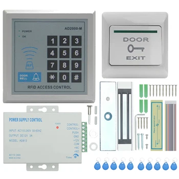

TZAD2000M-01 RFID Door Access Control System Kit, Home Security System with 280Kg Electric netic Lock Supply Proximity Door E