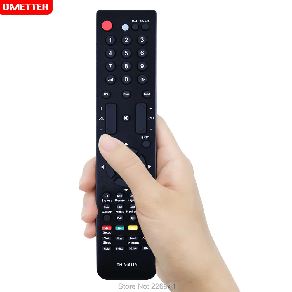 2 Telecomandi Ricambio EN-31611A Per TV Hisense | Compatibile K11, K15, K16, V78, V86 E Molti Altri
