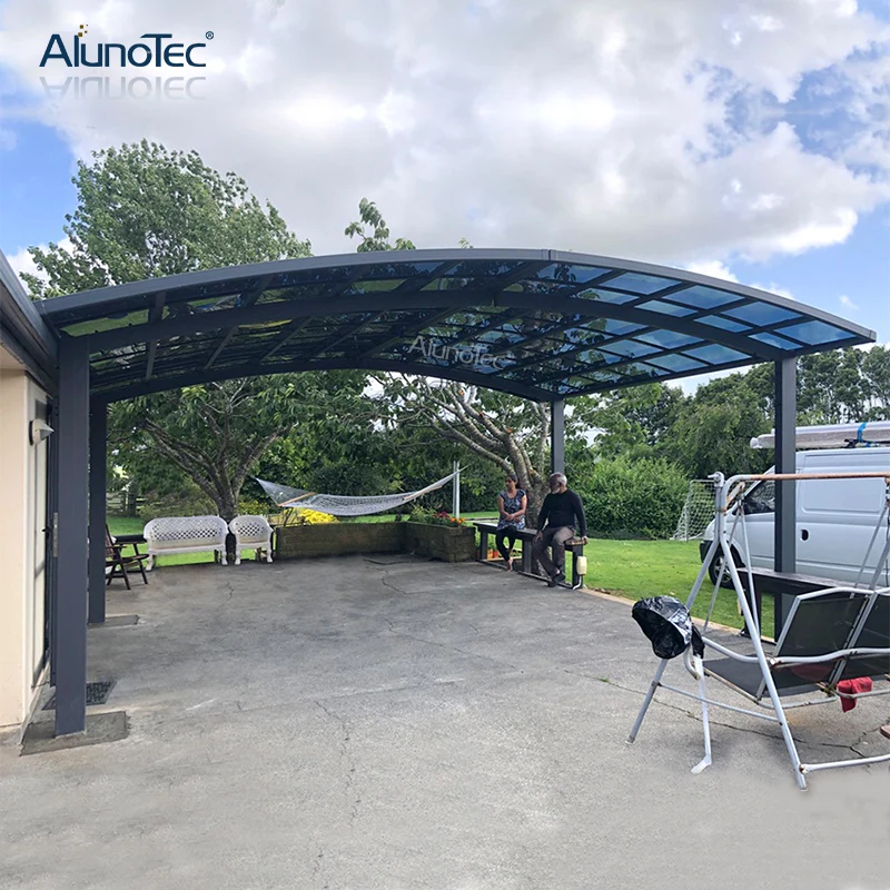 Polycarbonate Cover Garages Shelter Sun Shade for 2 Car 5.5m length x 6m width x 3m height