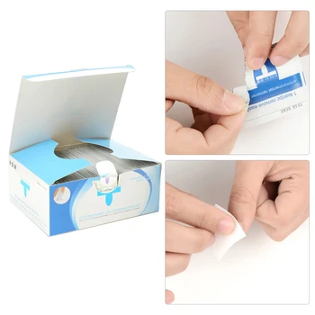 

200 Pcs Nail Resurrection Make Up Fashion Easy Use Paper Towel Nail Art Polish Wipe Vanish Remover Nail Art Tools