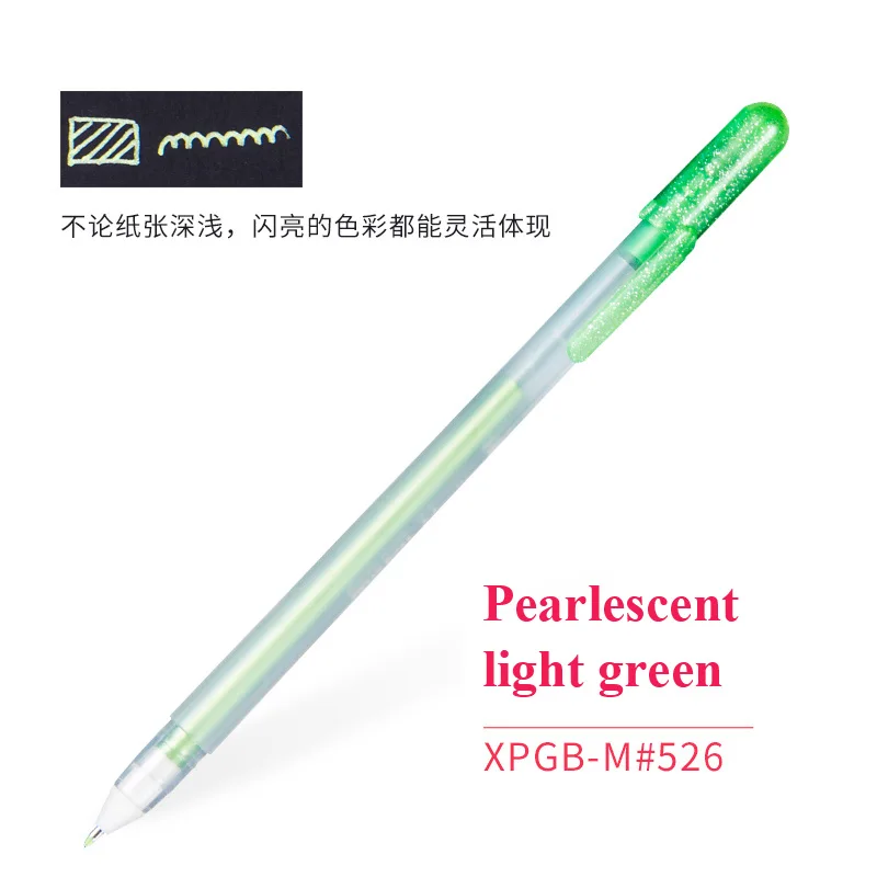 Pearl-light-green Сакура креативный высокий свет ручка для рисования DIY картина Акварельная комикс ручная роспись маркер для выделения ручки для школы поставка XPGB - Цвет: Pearl-light-green
