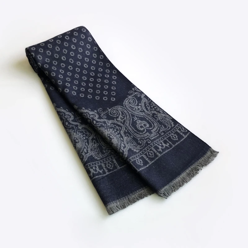 Mens Scarves Viscose Cashmere Foulard for Men