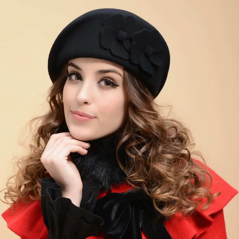 Fashion Hat Patchwork Wool Felt Jazz Fedora Hat Women Unisex Wide Brim Panama Party Trilby Cowboy Cap Men Gentleman Wedding Hat