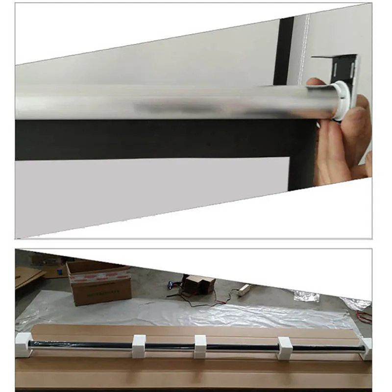 Thinyou 72 дюймов 16:9 ручная проектор с Экран матово-серый бюстгальтер из хлопчатобумажной ткани Стекло настенный домашний Театр для 3D светодиодный DLP проектор