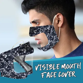 

7 Patterns Unisex Mask With Clear Window Visible Expression For The Deaf And Hard Of Hearing Face Maks Mouth Muffle Mascarilla