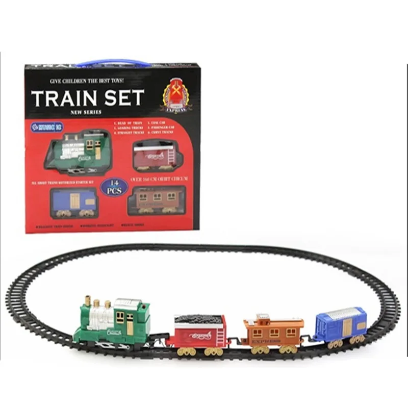 

CHILDREN'S Toy Electric Rail Train Children Christmas Gift Sound-And-Light Rail Train