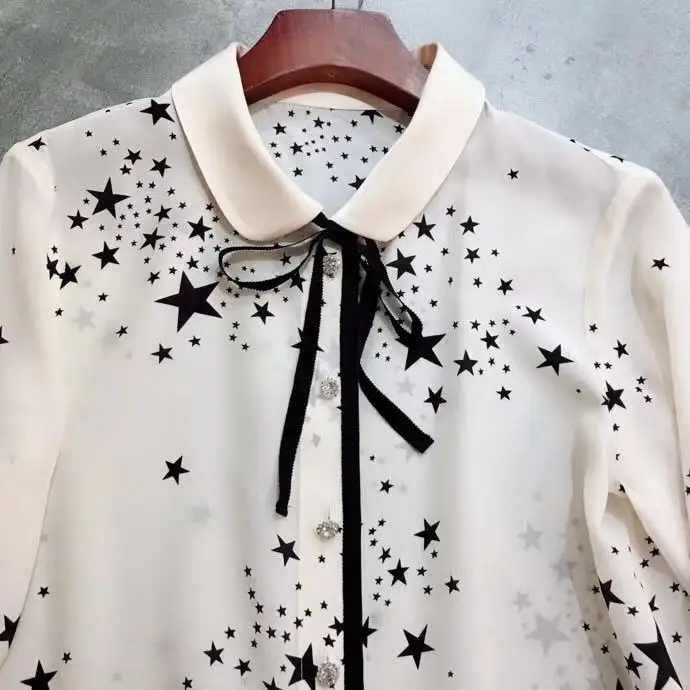 AH12382, модные женские блузки и рубашки,, Подиумные, Роскошные, известный бренд, Европейский дизайн, вечерние, стильная женская одежда