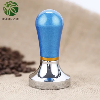

Duolvqi Practical Coffee Maker Pressure Powder Hammer Coffee Tampers Aluminum Pressure Bar Coffee Tamper 57mm Coffee Gadget
