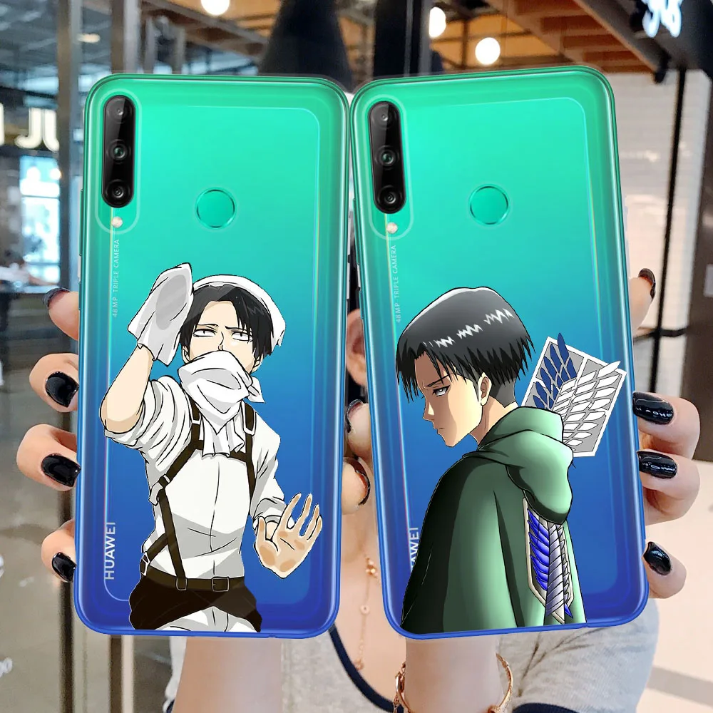 Phone Case For Huawei P10 P20 P30 P40 Lite E Pro Mate 20 Cover Cartoon Anime Japanese attack on Titan Clear Cases Coque | Мобильные
