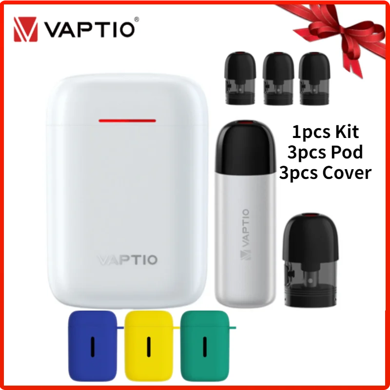 Электронная сигарета Vaptio AirGo вейп с картриджем на 1 5 мл аккумулятором 80 мА · ч и