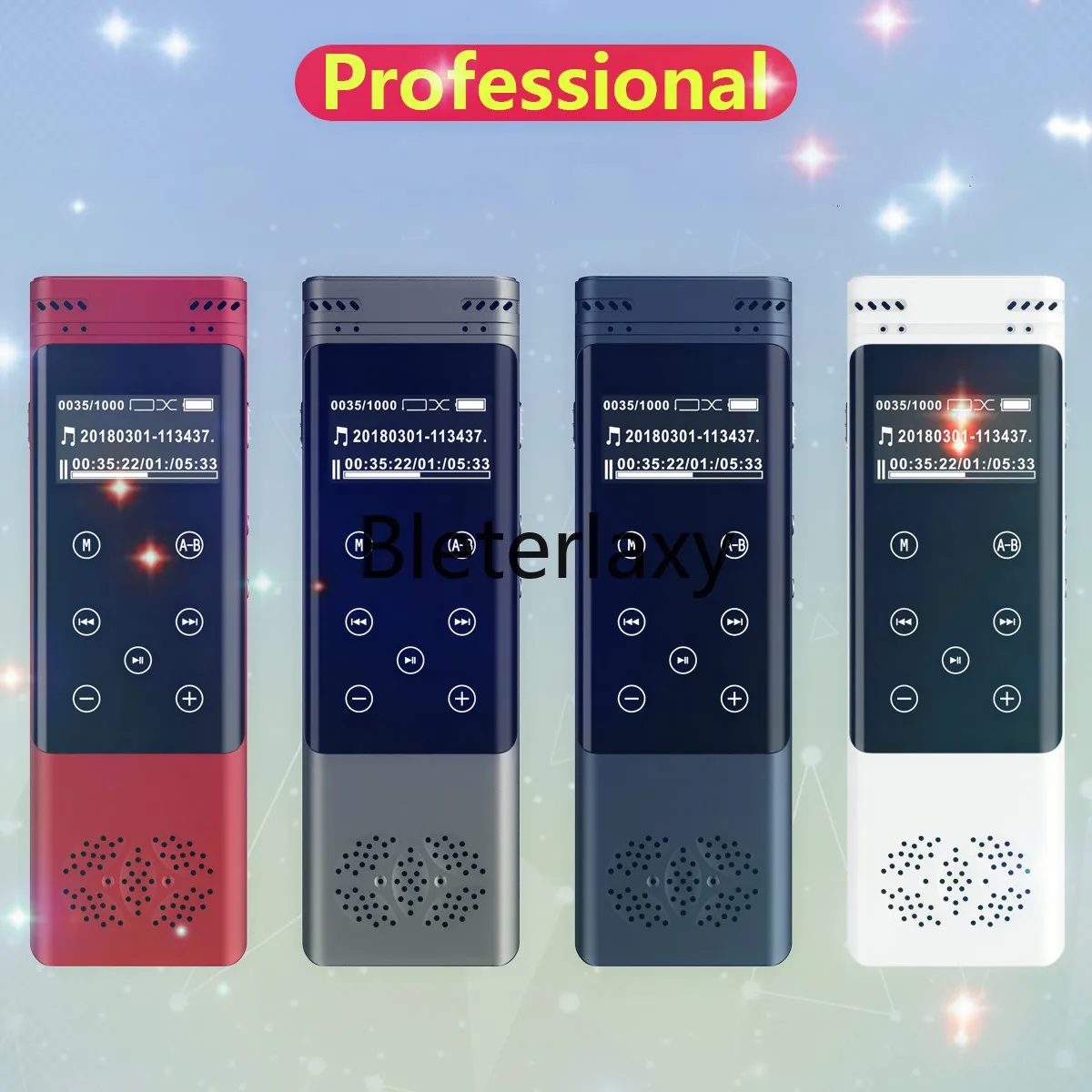 

Digital Voice Recorder 32G Audio Recording Dictaphone MP3 OLED Display Voice Activated Support 128G Expansion Noise Reduction