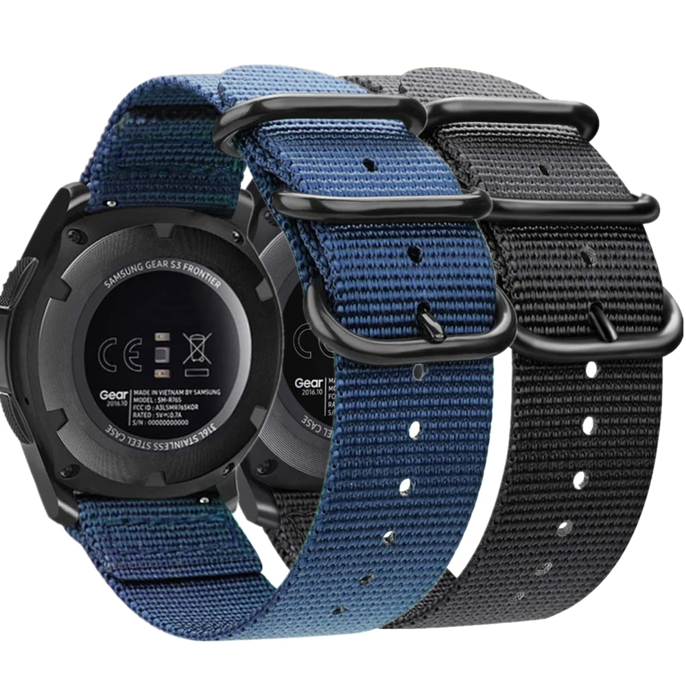 

Galaxy Watch 46mm Gear S3 frontier band for samsung watch active2 huawei watch gt 2 e amazfit bip gts strap Nylon correa 20 22mm