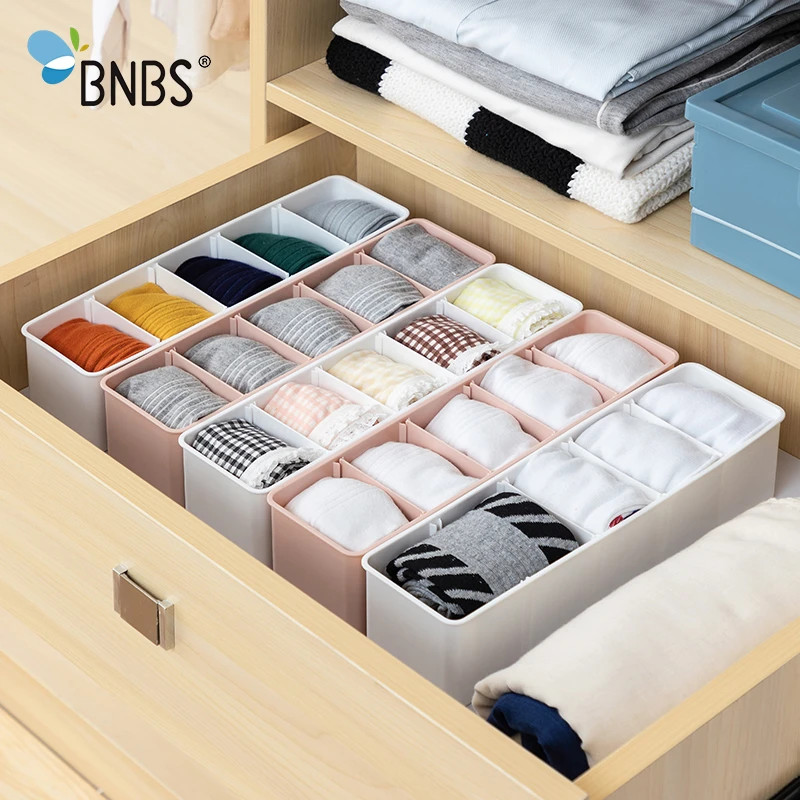 Organizador de cajones para armario, cajas plástico para almacenamiento de ropa interior, divisores de calcetines y sujetadores|Organizadores de cajón| - AliExpress