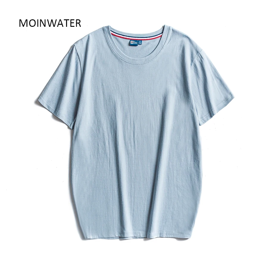 MOINWATER брендовые новые женские плотные футболки хлопковые повседневные Топы