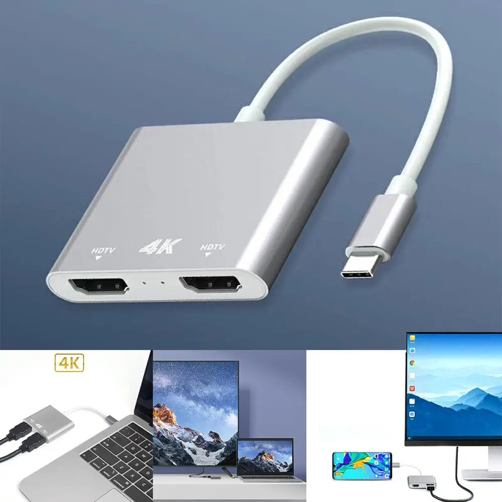 Адаптер type-C к HDMI USB-C кабель конвертер для samsung Galaxy Note10/10+ 4K x 2K разрешение двойной выход 40AUG19