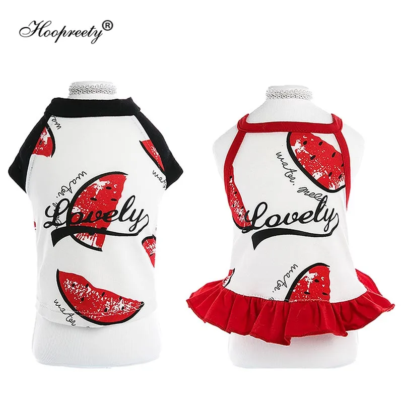 Pet Dress For Cat Princess Dog Clothes Dress Skirt Chihuahua Yorkies Watermelon Pattern Lovers Vest T Shit Summer Dropshipping Dog Dresses Aliexpress