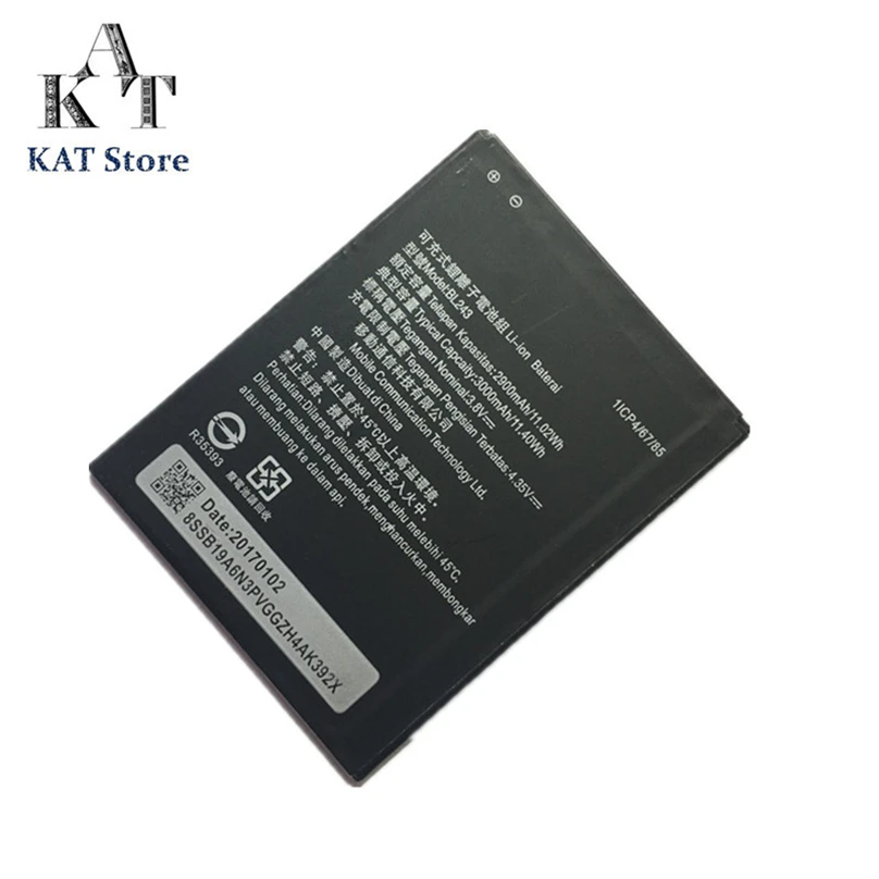 

KAT Mobile Phone Batteries For Lenovo K3 Note K50-T5 A7000 3000mAh Li-ion Battery BL243 Quality Guarantee