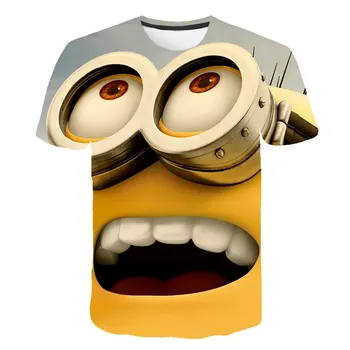 

2020 3D Minions T-shirt Kids cartoon baby Boys Clothes Cartoon summer Tops Funny Anime Tshirt Baby Clothes camisetas