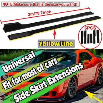 

2M/78.7'' Car Side Skirt Extension Spoiler Lip For Audi A3 A5 A6 A7 A8 Q3 RS5 RS6 TT For Toyota For Corolla For Camry For Mazda