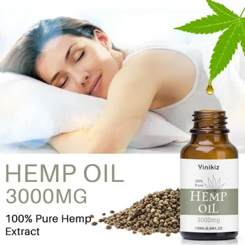 

Luxury 10ml Organic Hemp CBD Oil 3000mg Bio-active Hemp Seeds Oil Extract Drop for Pain Relief Reduce Anxiety Body Massage Oil