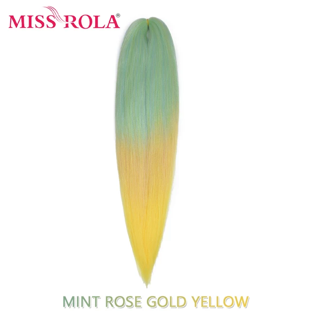 Miss Rola Synthetic 28Inch 100G NEW COLORS Hair Extension Yaki Straight Jumbo Braiding Hair Pre-Stretched Braid Kanekalon Hair 28INCH 100G