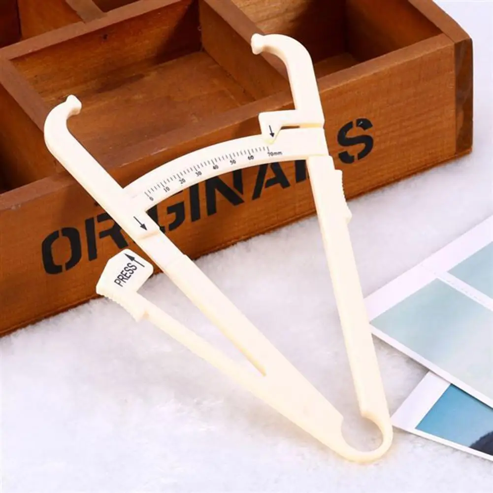

45# Portable Reusable Body Fat Caliper Tester Accurate Fitness Analyzer Skin Crease Measurement Tool Health Care