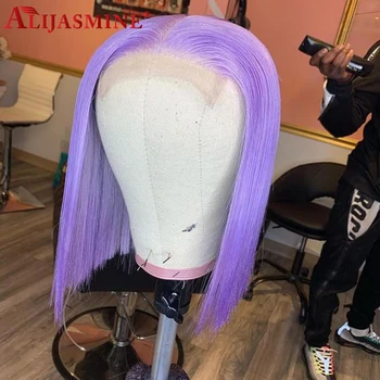 

Colored Human Hair Wigs Red Blue Purple 613 Blonde Brazilian Remy Bob Lace Front Wigs Lace Front Human Hair Wigs Bob Wig