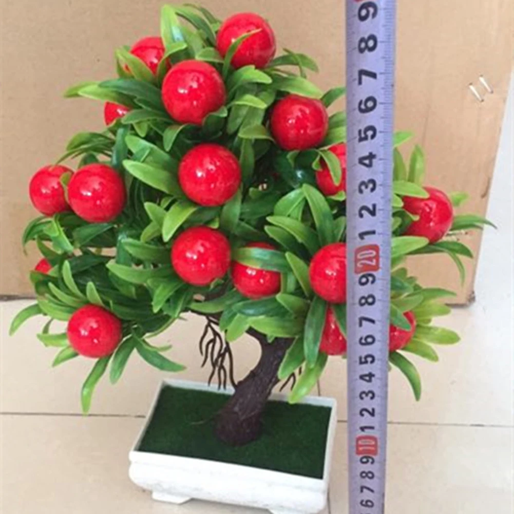 Искусственный Мини фруктовое дерево растительный горшок бонсай гостиная сад стол офисный Декор