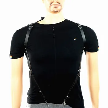 

Harajuku Gothic Style Fashionable Men and Women Bound Straps Leisure Waistband Punk Rock Ornament Chain Belt Leather Belts