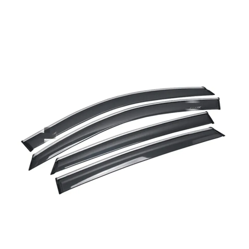 Car body plastic window glass wind visor rain/sun guard vent frame for Honda Accord 10th - Цвет: 4 pcs