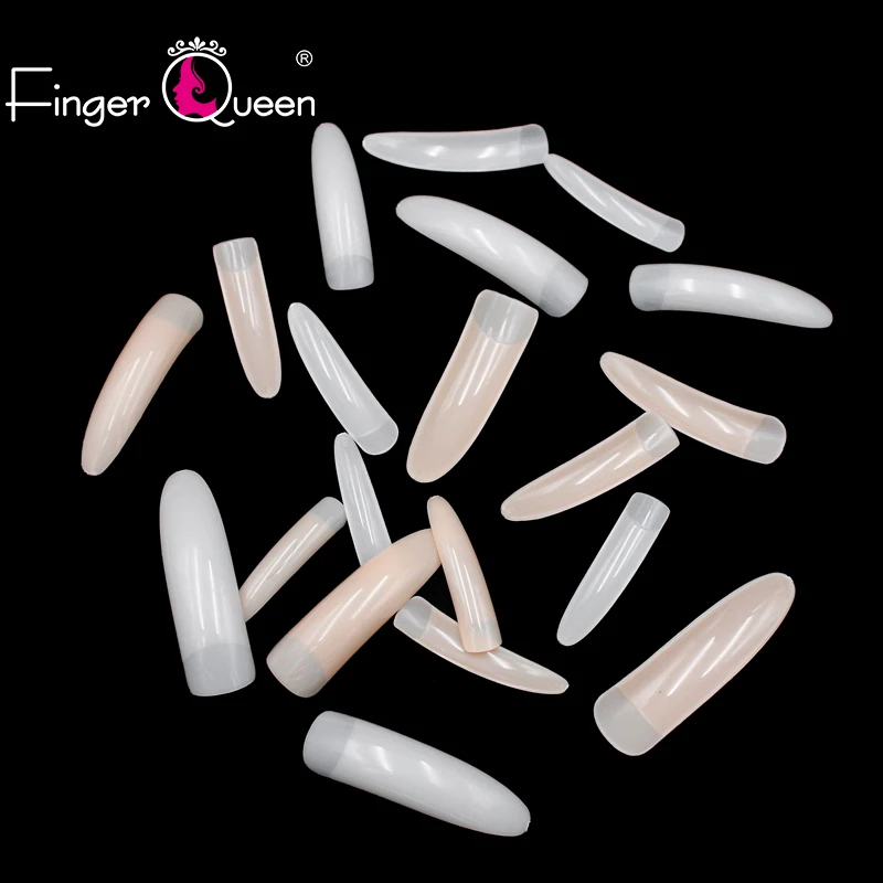 Модные женские французские накладные ногти Fingerqueen 1 набор искусственные
