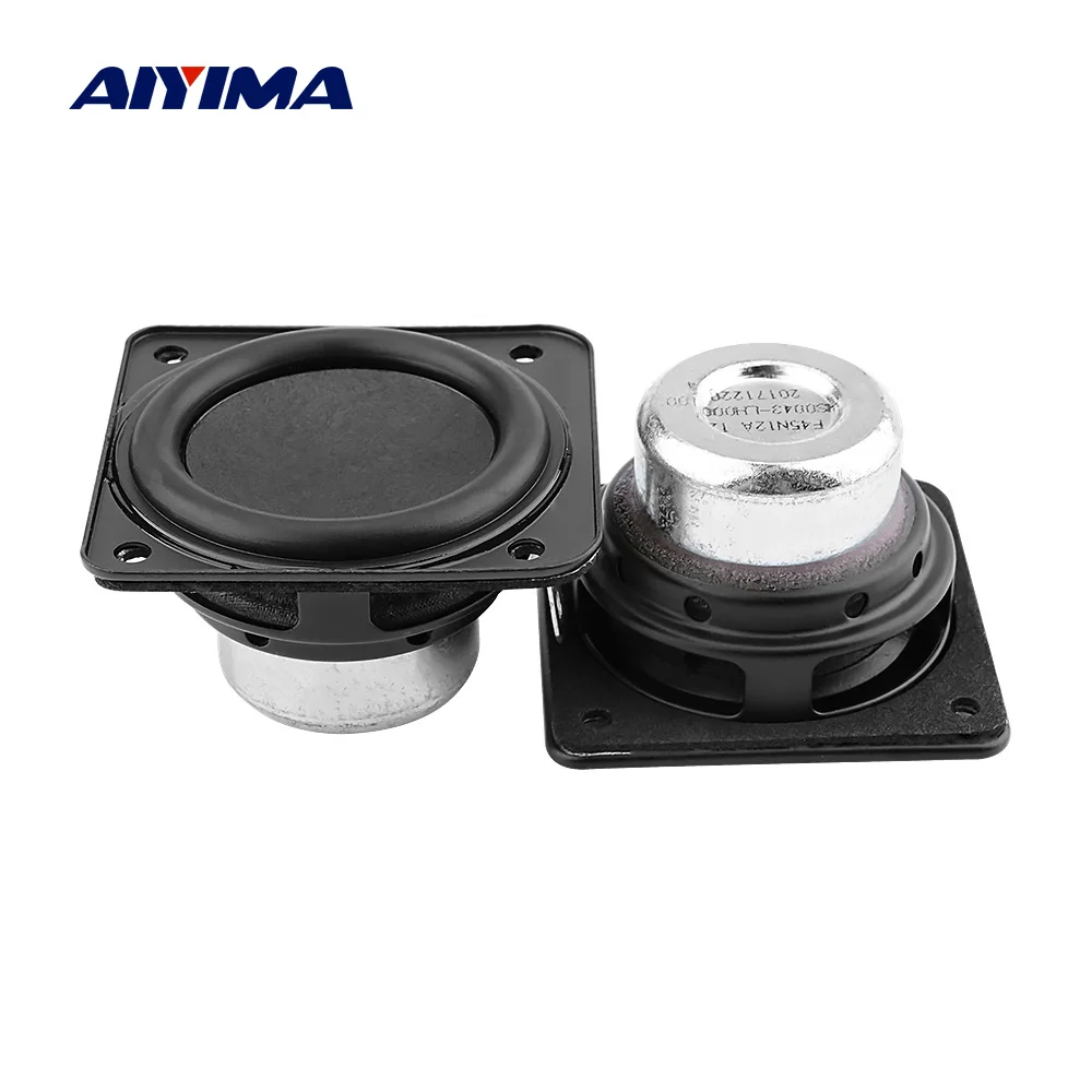 AIYIMA 2Pcs MINI Full Range Speaker Driver 12 Ohm 10W Portable Speakers Paper Cone Neodymium Loudspeaker DIY Audio Bluetooth AIYIMA 2Pcs MINI Full Range Speaker Driver 12 Ohm 10W Portable Speakers Paper Cone Neodymium Loudspeaker DIY Audio Bluetooth