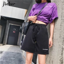 Jielur Harajuku свежие полосатые женские шорты женщин консервативный стиль эластичные джинсы с высокой талией Femme Джинсы Mujer Прямая поставка