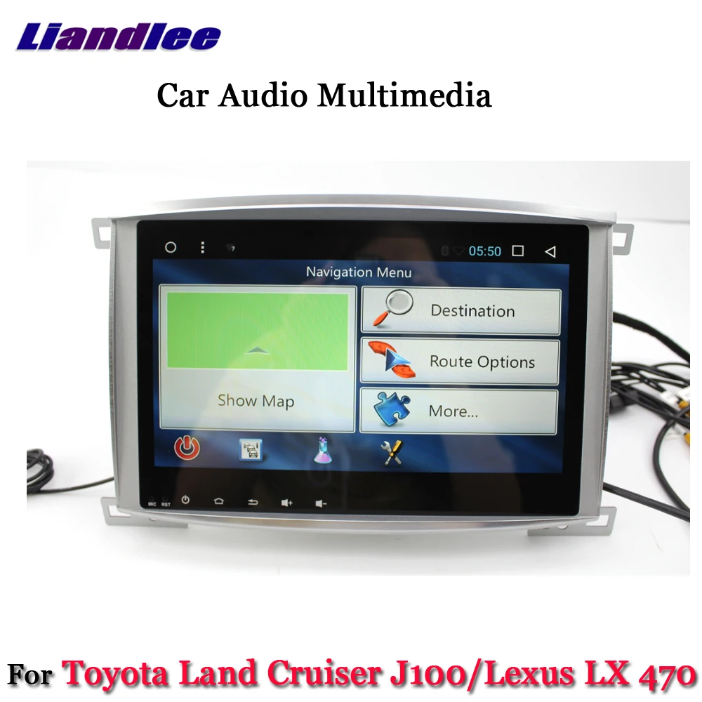  Liandlee Car Android System For Toyota Land Cruiser LC100 J100 / For Lexus LX 470 Radio GPS Nav MAP