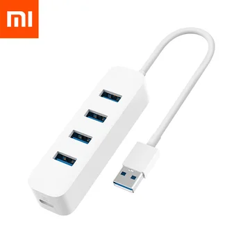

Original Xiaomi 4 Ports USB3.0 Hub Stand-by Power Supply Interface USB Hub Extender Connector Adapter for Tablet Computer