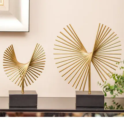 

Light Luxurious Abstract Geometry Sculpture Goods Of Furniture For Display Rather Than For Use Post Modern Metal A Living Room