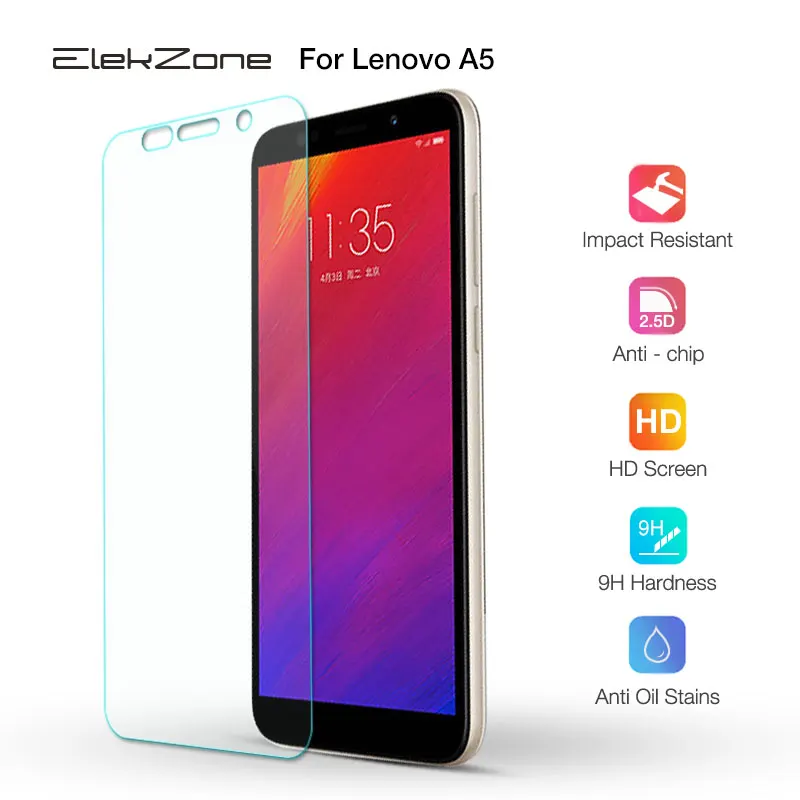 

3PCS Nano-coated 9H Phone Screen Tempered HD Glass Film For Lenovo A5 2.5D Screen Protector Protective Glass For Lenovo A5 Film