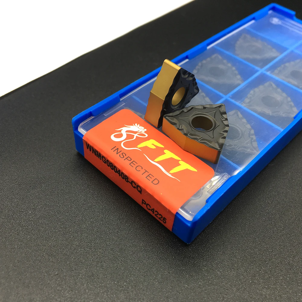 

10pcs Lathe tools WNMG080408 CQ PC4225 Cutting Lathe CNC tools Lathe cutter External Turning Tool Carbide Insert High Quality