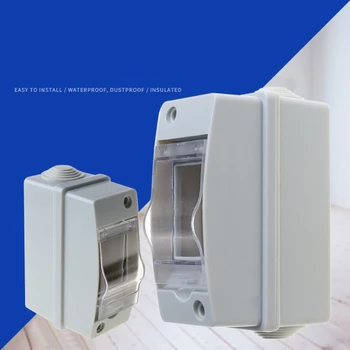 

Household Illumination Electrical Distribution Box Waterproof IP65 with Transparent Cover Junction Wire Box Accessories