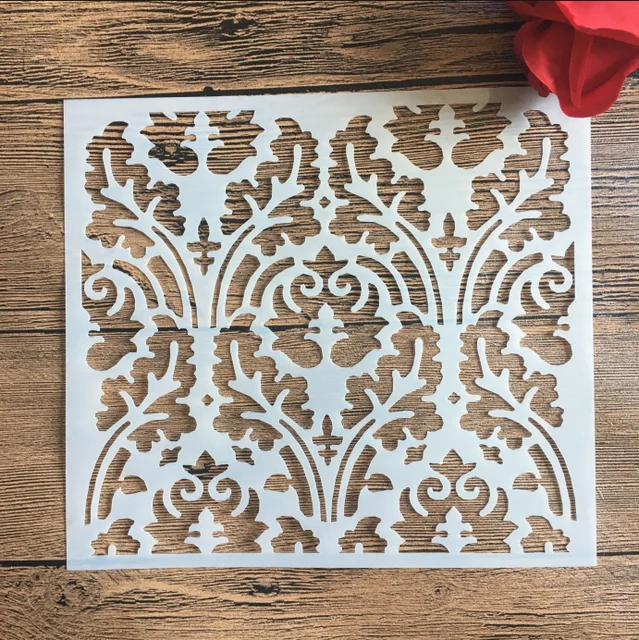 20 *20 cm size diy craft mandala mold for painting stencils stamped photo album embossed paper card on wood, fabric, wall 4