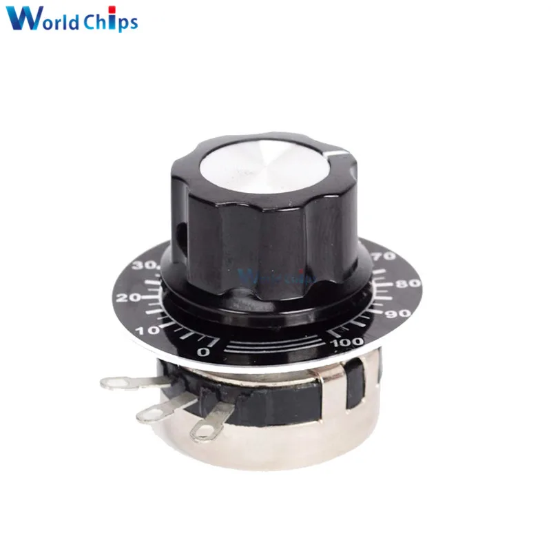 RV24YN20S 1K 2K 5K 10K 20K 50K 100K 200K 500K 1M ohm одноповоротная углеродная пленка вращающийся конический потенциометр с ручкой A03 с циферблатами